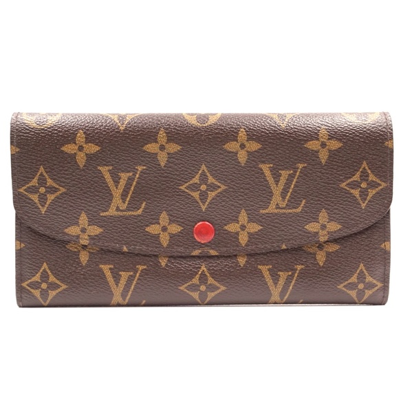 Louis Vuitton Handbags - Red Emilie Large Long Flap Pocket Bill Card Wallet